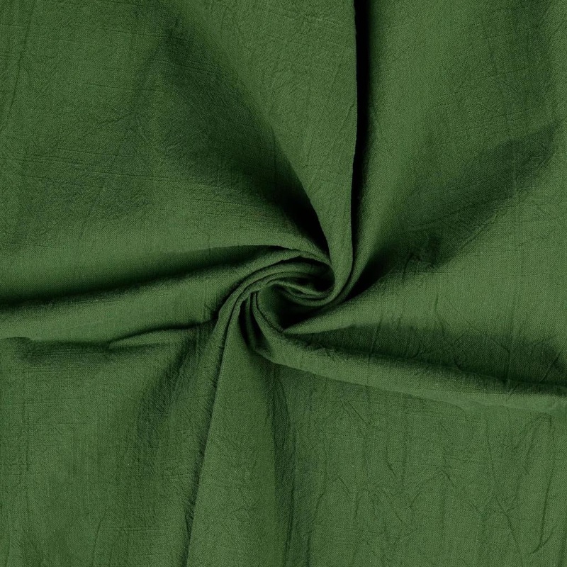 Vintage Forest Green Washed Cotton