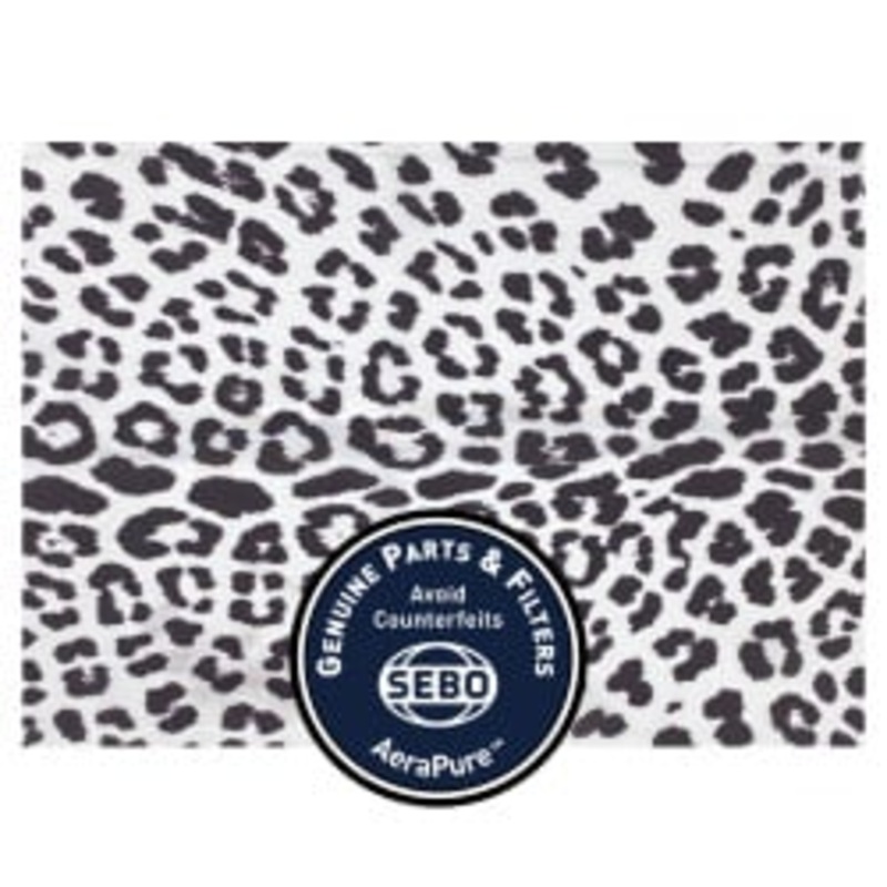 SEBO Microfilter with Textile Cover Black/White, Leopard