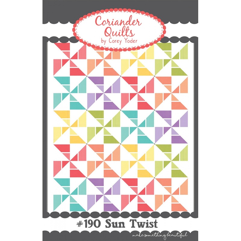 Sun Twist Quilt Pattern by Corriander Quilts - Special Order
