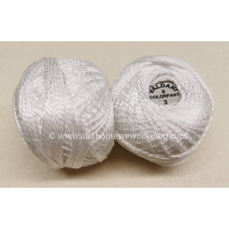 3 #8 Valdani Perle Cotton Thread see