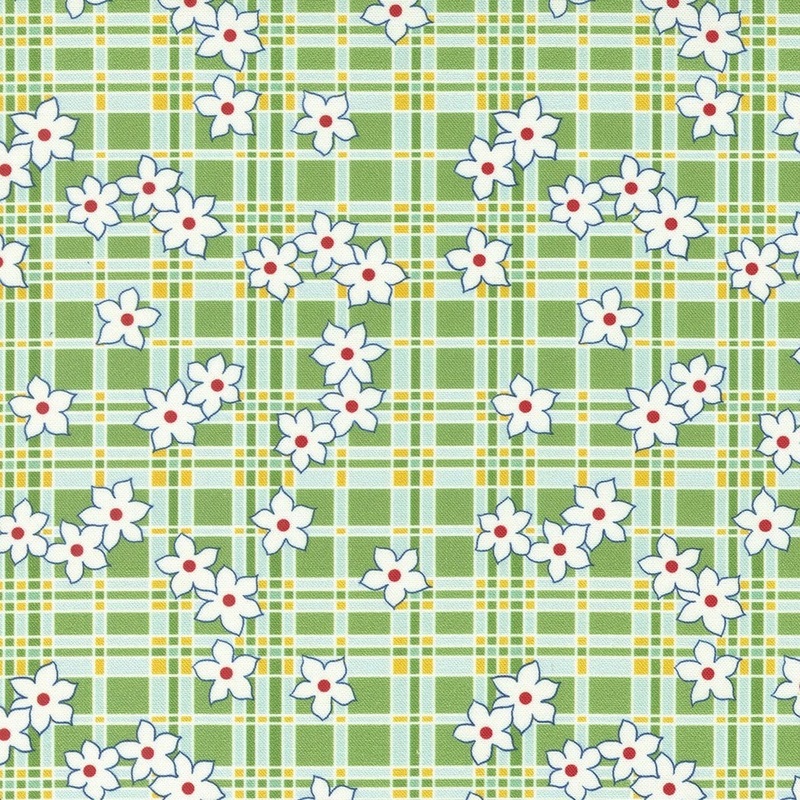 Sweet Melodies by American Jane - Green Plaid Floral