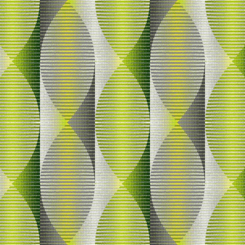 Twisted Ribbons 108" Wide back Green Color Principle Henry Glass Cotton Fabric HG-3340W-66
