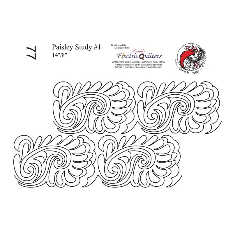 077 Paisley Study #1 Pantograph by Linda V. Taylor