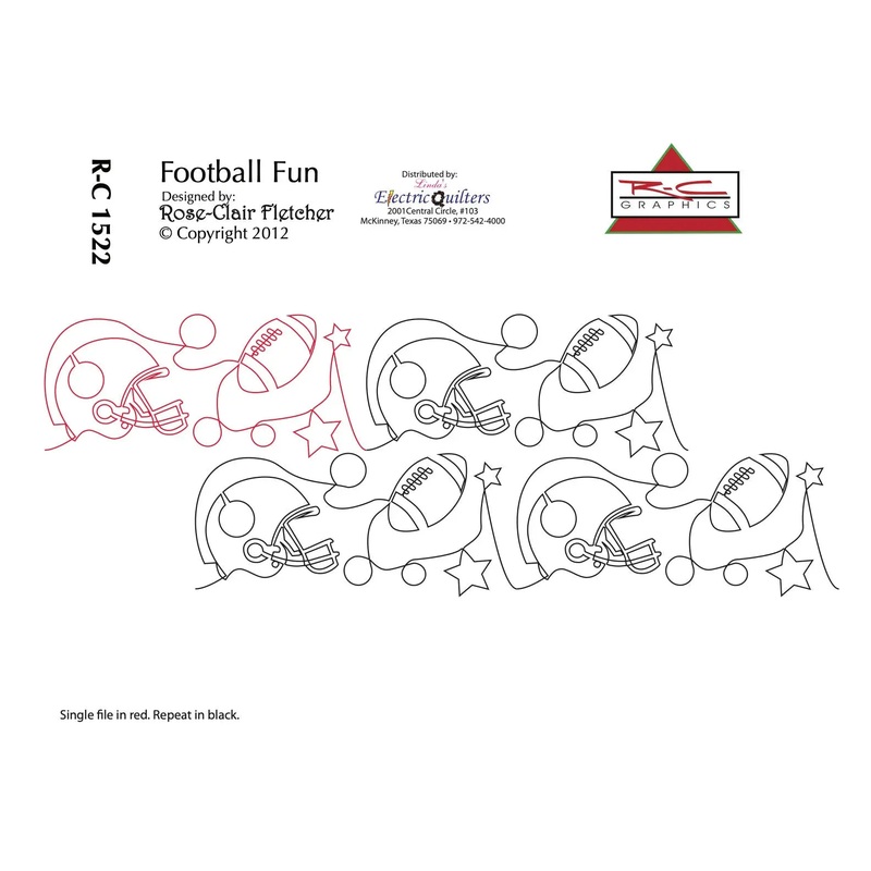1522 Football Fun Pantograph by Rose-Clair Fletcher