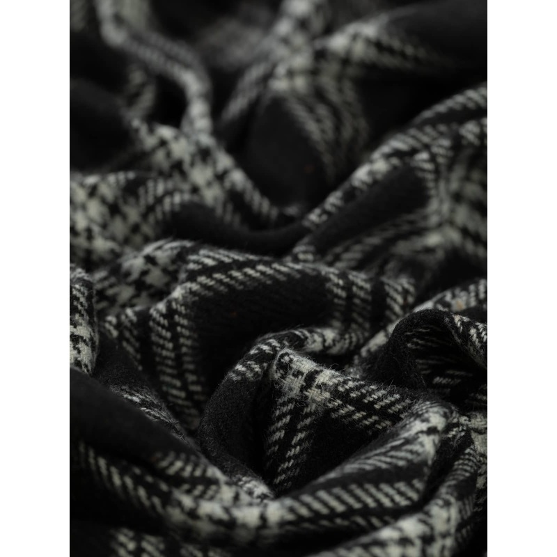 Cosy Brushed Wool Blend - Humbug District Check