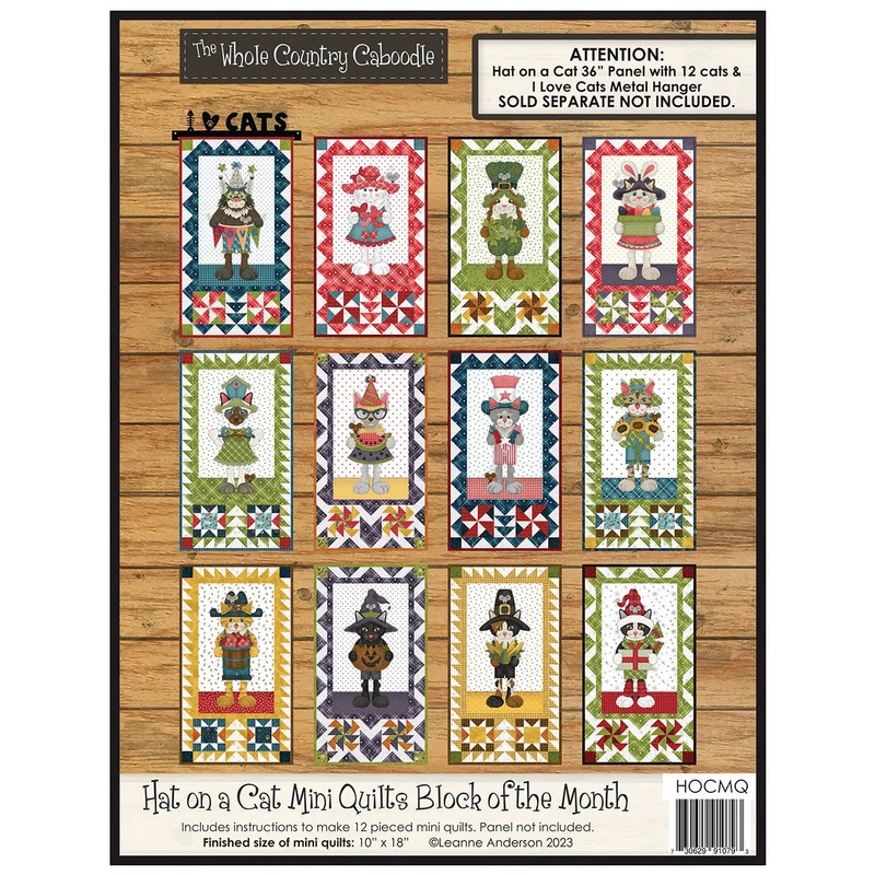 Hat on a Cat Mini Quilts Block of the Month