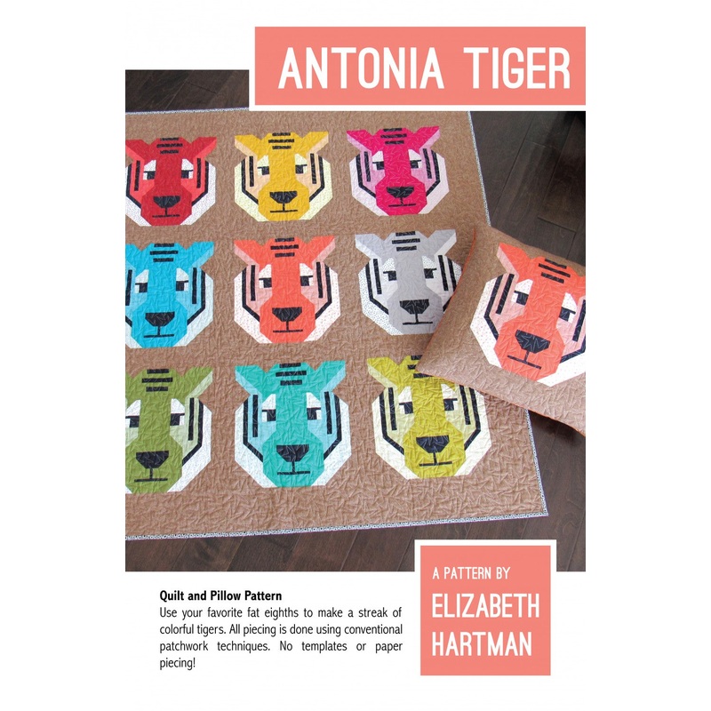 Antonia Tiger Quilt Pattern by Elizabeth Hartman
