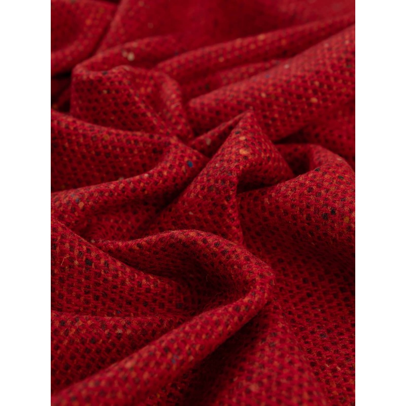 Irish Lambswool Donegal Tweed Herringbone - Firecracker
