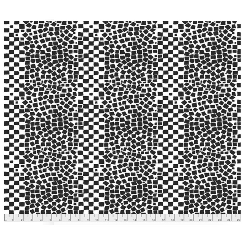 (SOLD PER BOLT) Chips White Hot Colors Brandon Mably Stash Kaffe Fassett Collective Free Spirit Cotton Fabric FS PWBM073.WHITE-FB