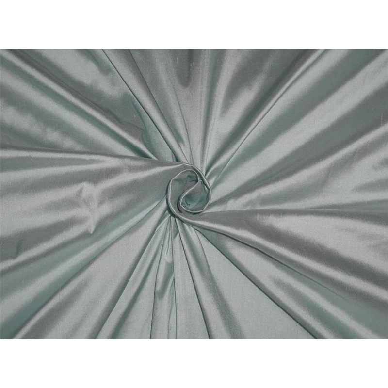 100% Silk Dupioni fabric 54" wide- crystal blue color PKT 251