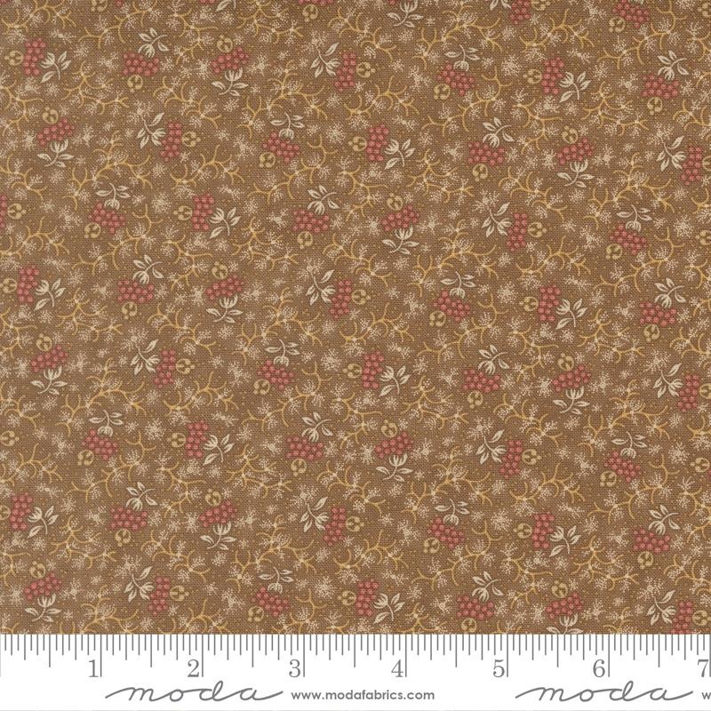 Wild Orchid Floral Misty Earth Blackbird Designs Moda Cotton Fabric MD-2774-12