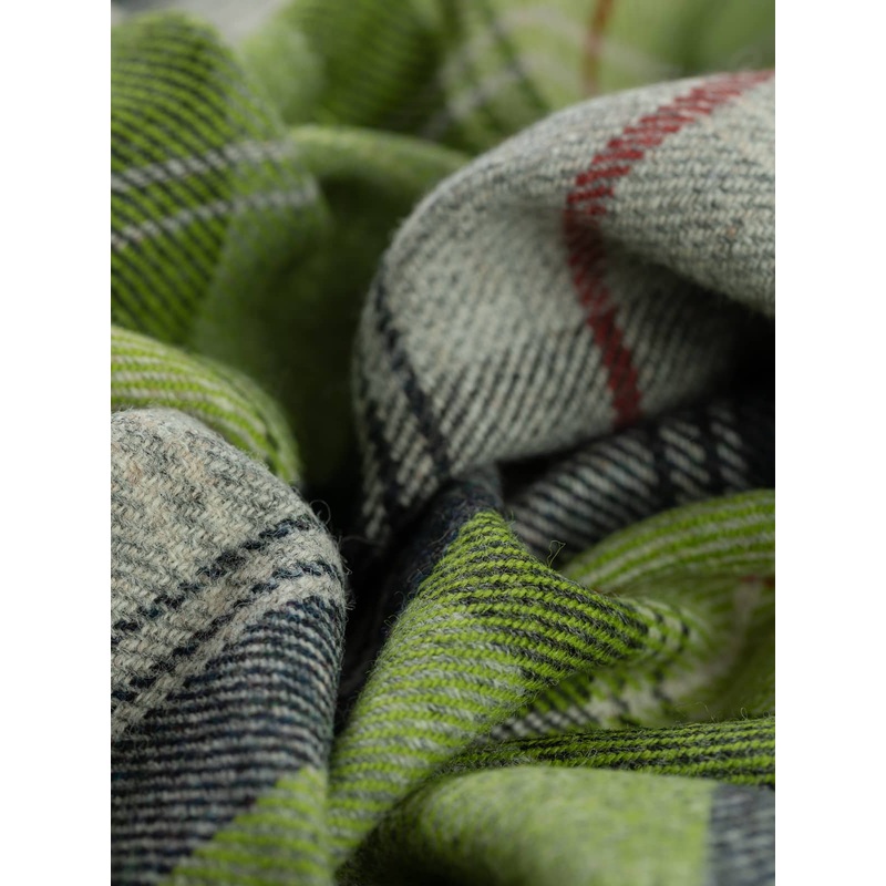 Yorkshire Bloodline Plaid Wool Tweed - Green Awakening