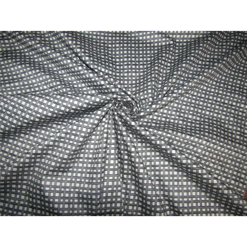 100% cotton satin ivory x black color print 58" wide using DIGITAL printing method