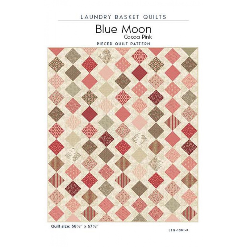 Blue Moon - Cocoa Pink Quilt Pattern by Laundry Basket Quilts