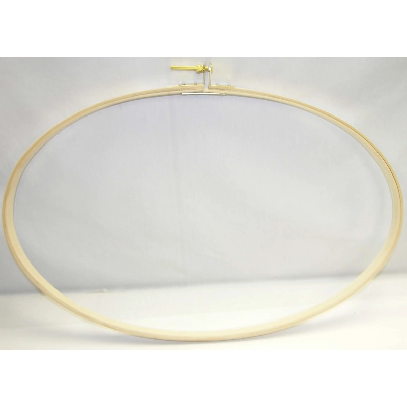 Quilting / Embroidery Hoop Wood 16in x 27in Oval