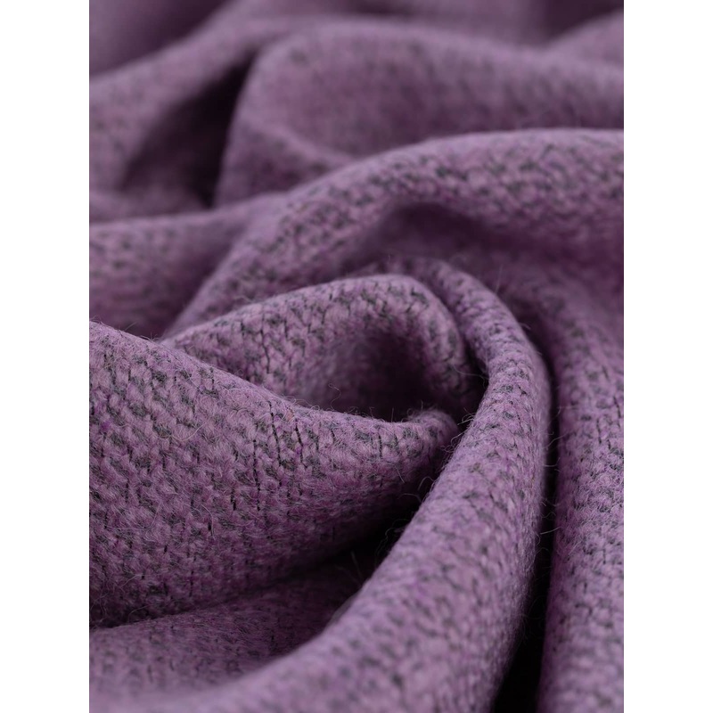 Yorkshire Boucl Herringbone Wool Tweed - Crystal Amethyst