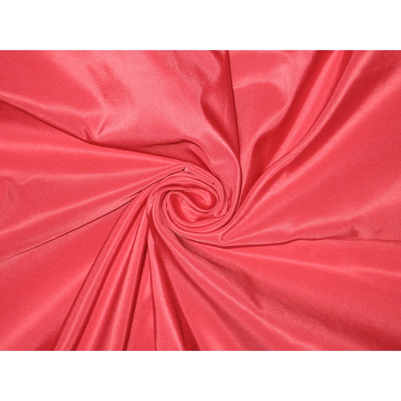 100% Pure SILK TAFFETA FABRIC Bubblegum Pink colour continuous piece 60" wide
