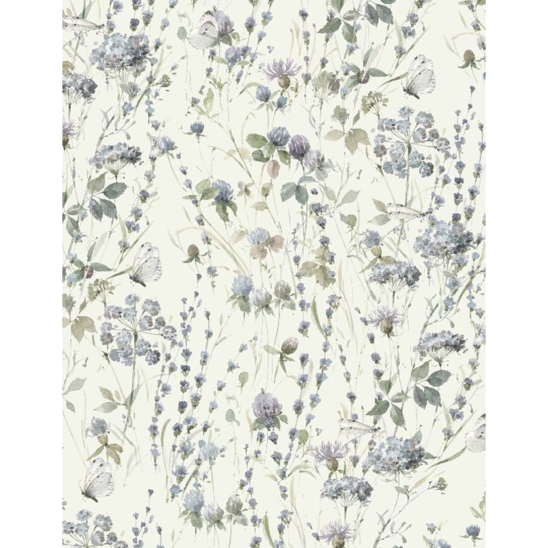 Au Naturel Packed Floral Green Lisa Audit Wilmington Prints Cotton Fabric WP-3041-17818-774