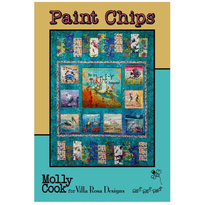 Digital RoseCard Paint Chips Quilt Pattern