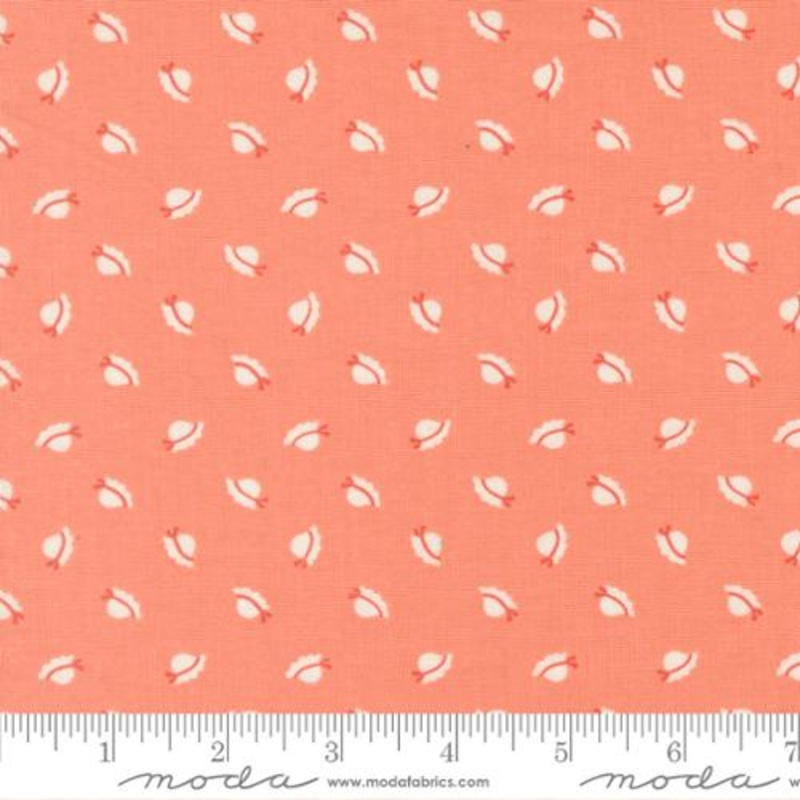 Sunbonnet Coral Bonnets Cotton 44"/45" Fabric Per Yard