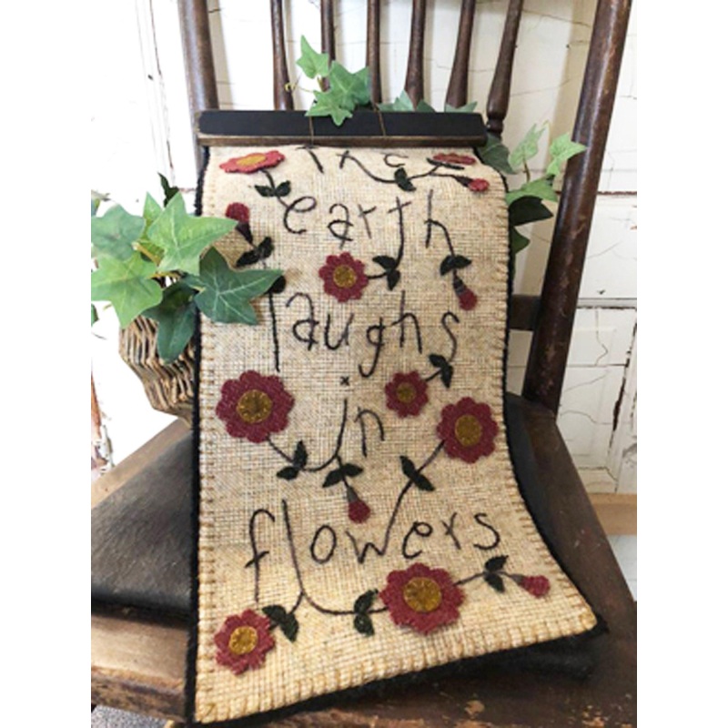 The Earth Laughs in Flowers Wall Mat Paper Pattern
