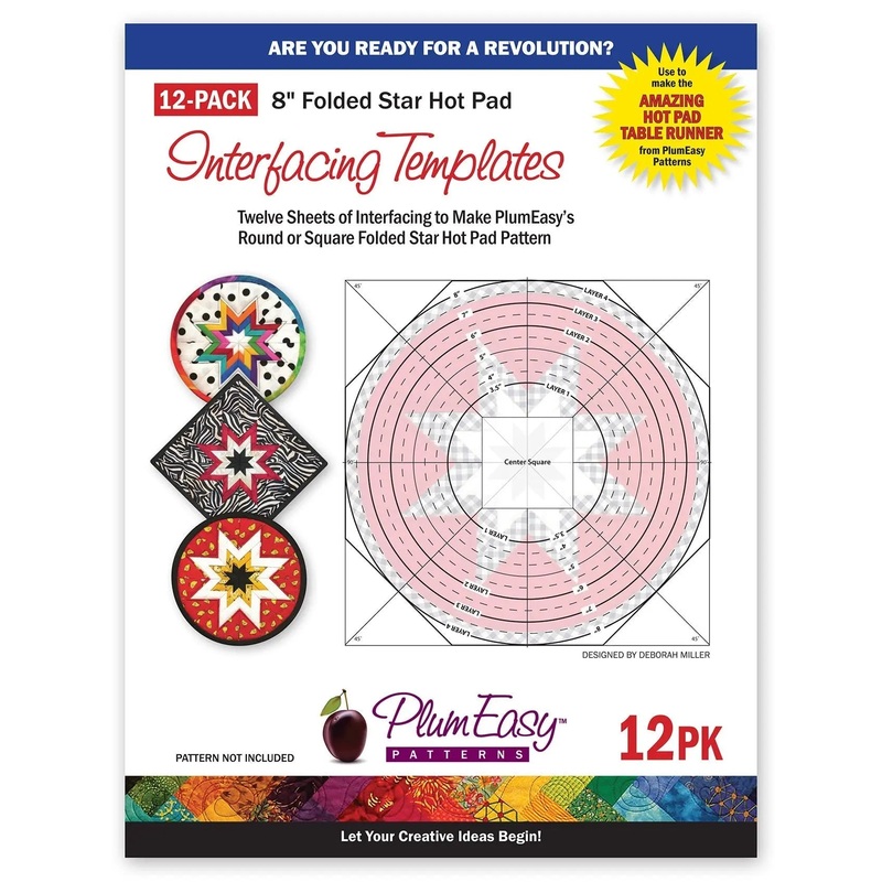 Hot Pad Interfacing Templates 12-pack