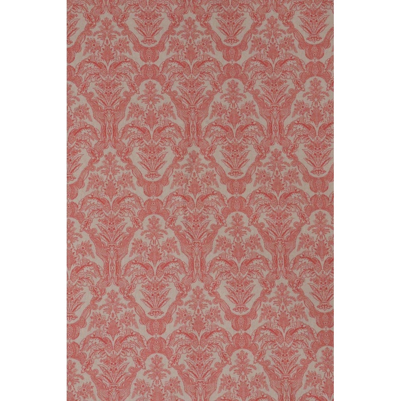 Siena Coral / Linen Fabric