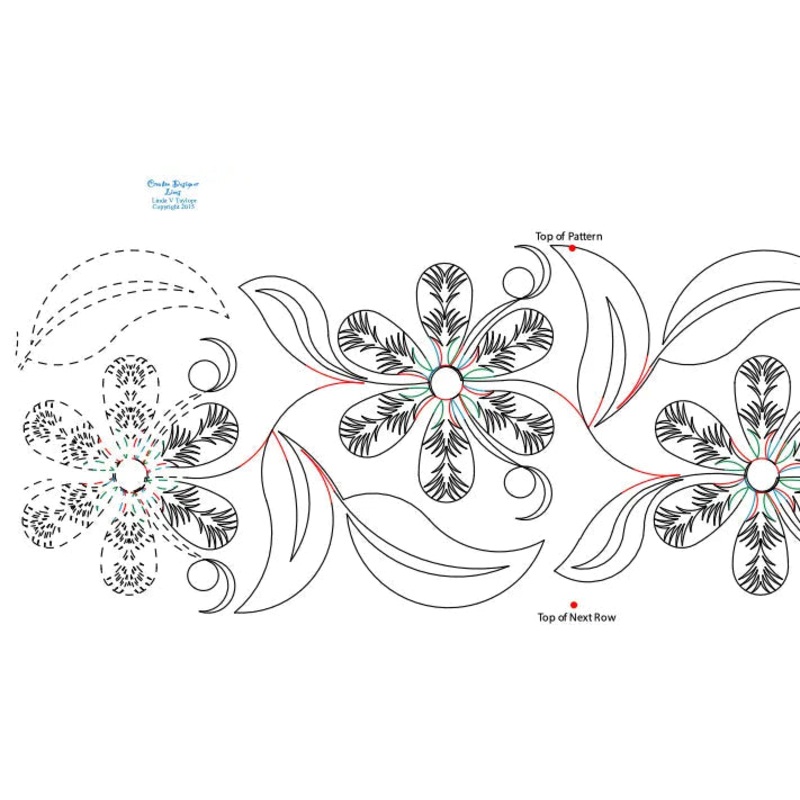 276 Fern Flower Pantograph by Linda V. Taylor