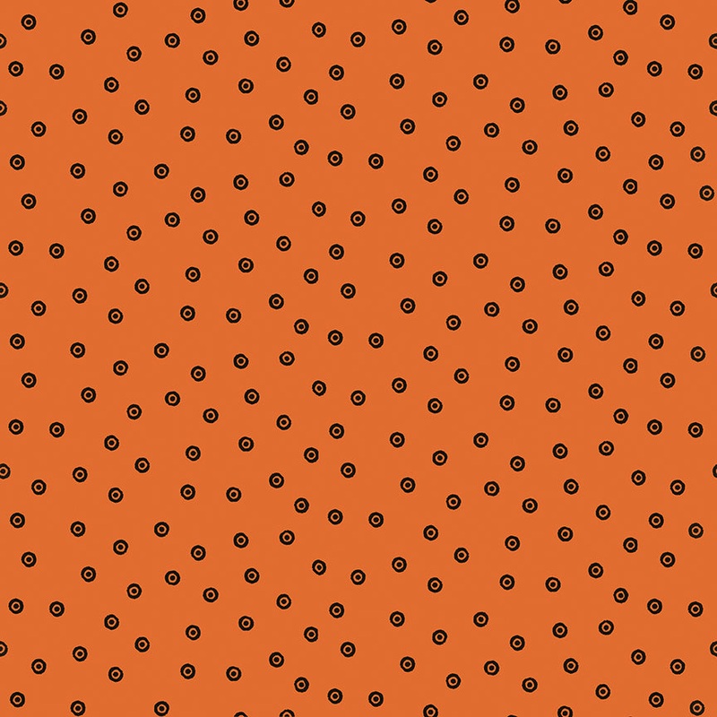 Scary Scraps by J. Wecker Frisch : Dress Dots Orange C17609-ORANGE