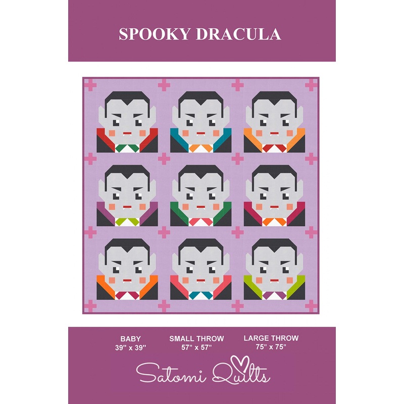 Spooky Dracula Quilt Pattern by Satomi Quilts
