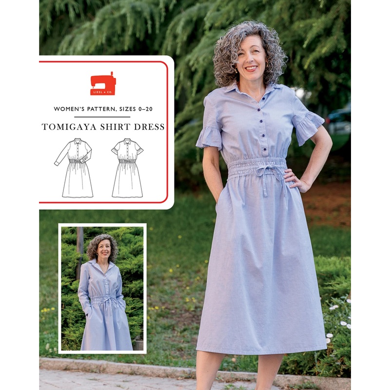 Tomigay Shirt Dress Pattern by Liesl & Co. - Special Order