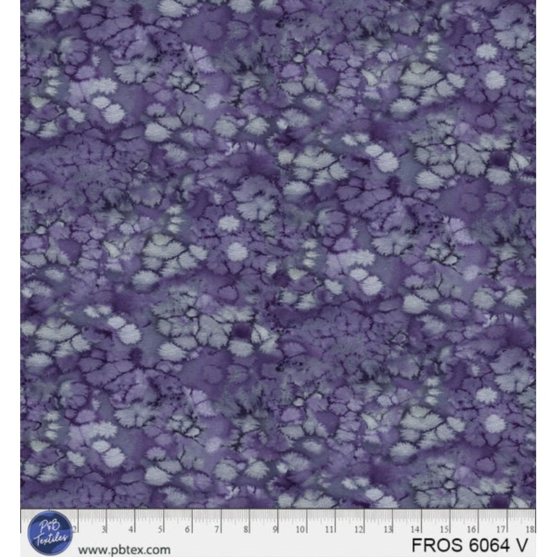 Violet / Purple Frost FROS-6064-V Cotton 44/45 Fabric Per Yard