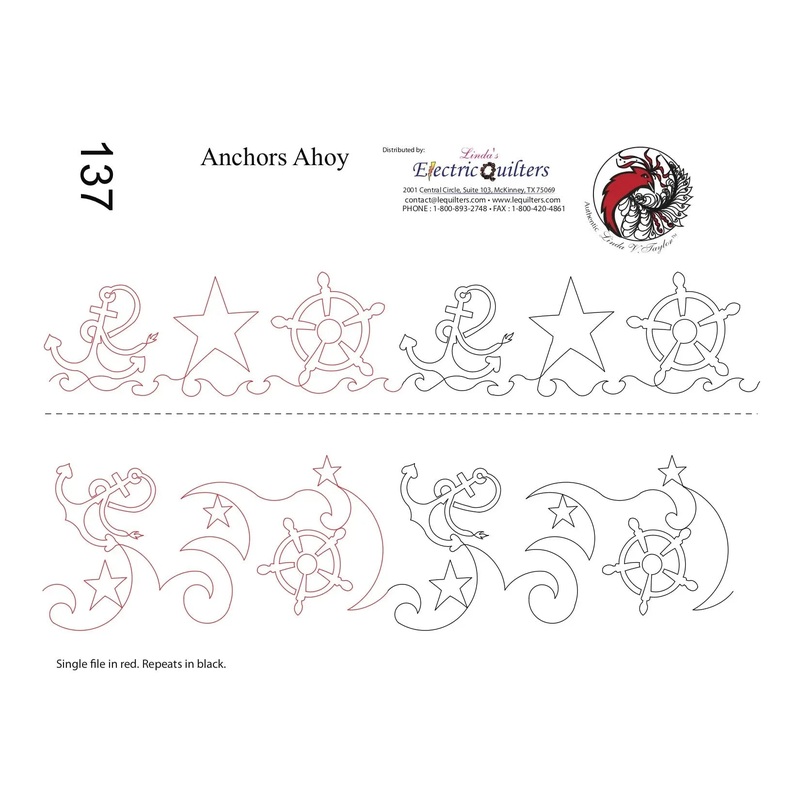 137 Anchors Ahoy Pantograph by Linda V. Taylor