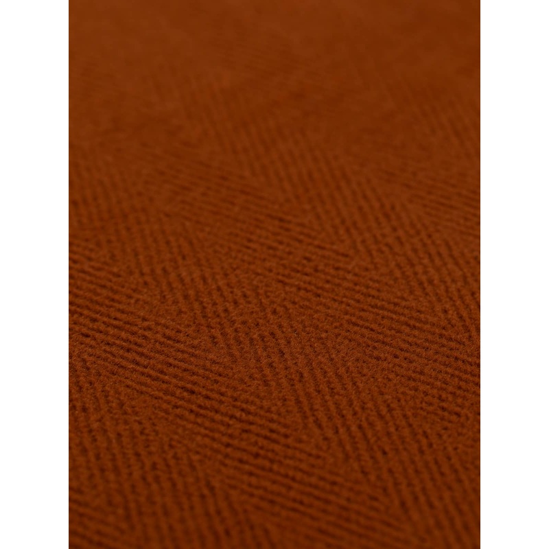 Jumbo Herringbone Wool Coating - Rust