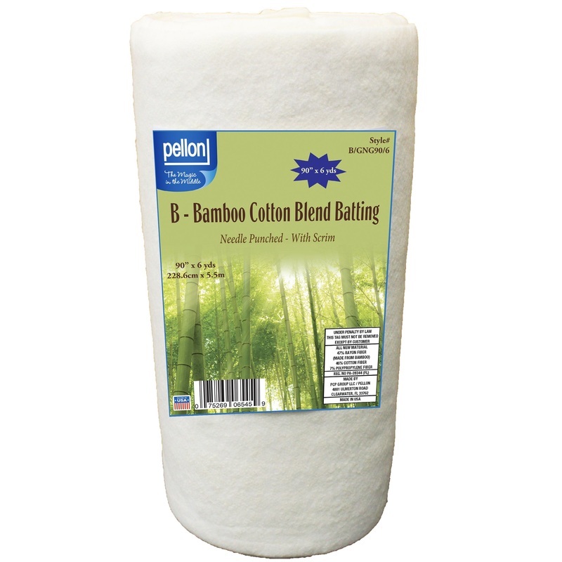 Pellon Bamboo/Cotton Batting Scrim 90" x 6 yards