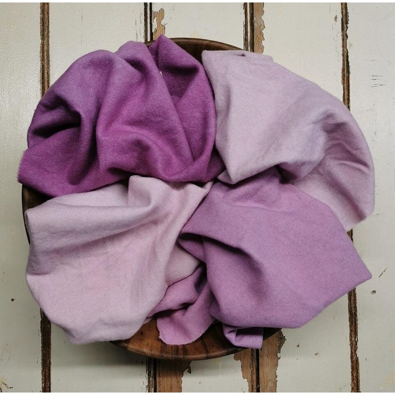 ROSE PINK VALUES P | Set of 4 Hand Dyed Wool