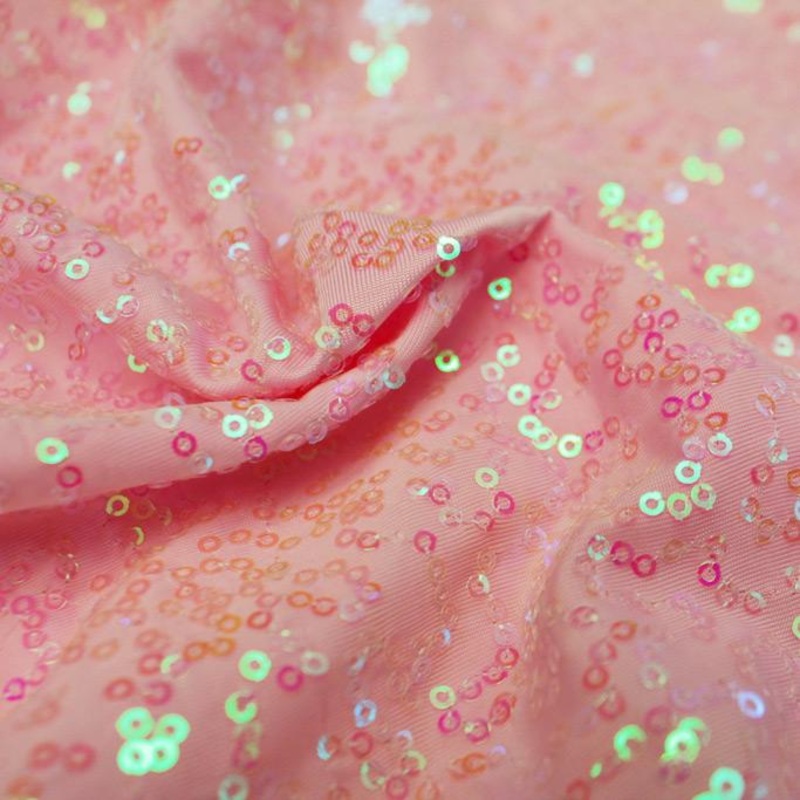 Zsa Zsa Pearl Spandex Sequin Fabric | Blue Moon Fabrics Light Pink