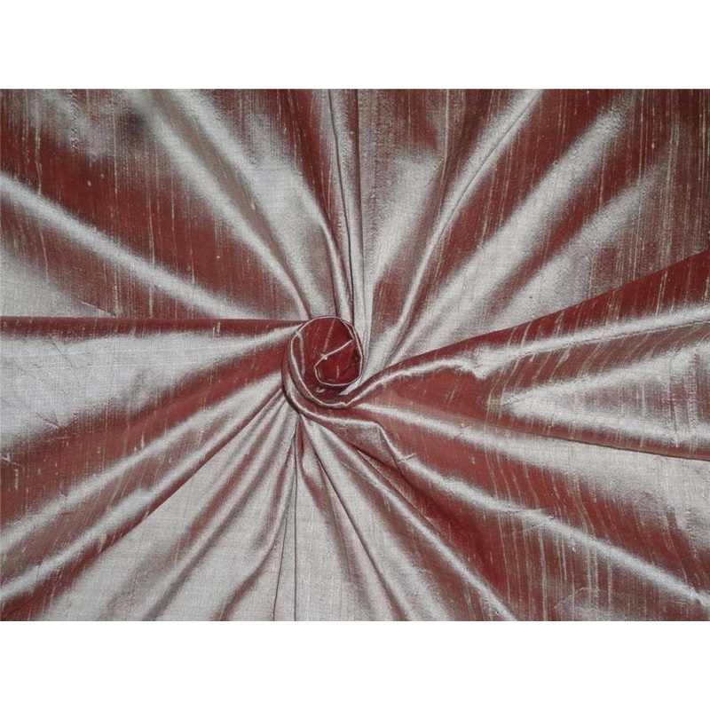 100% Pure Silk Dupioni Fabric Onion Color 54" wide with Slubs