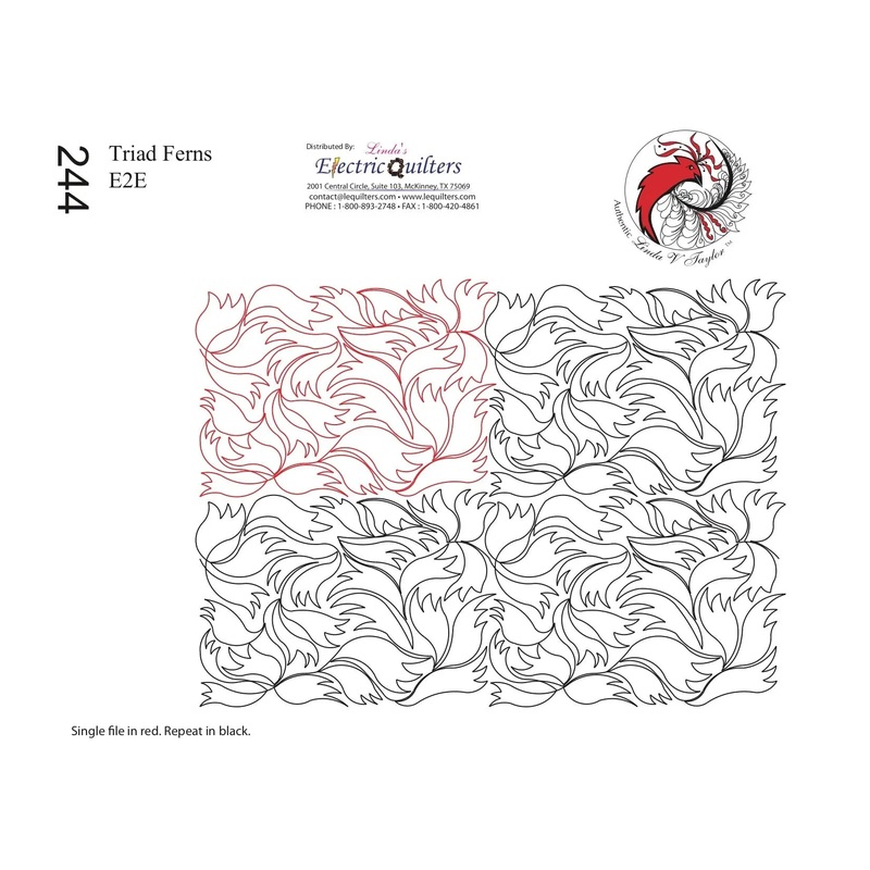 244 Triad Ferns Pantograph by Linda V. Taylor