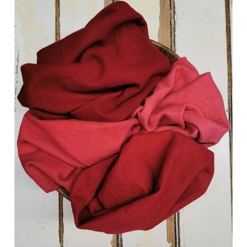 CHILI PEPPER VALUES P | Set of 4 Hand Dyed Wool