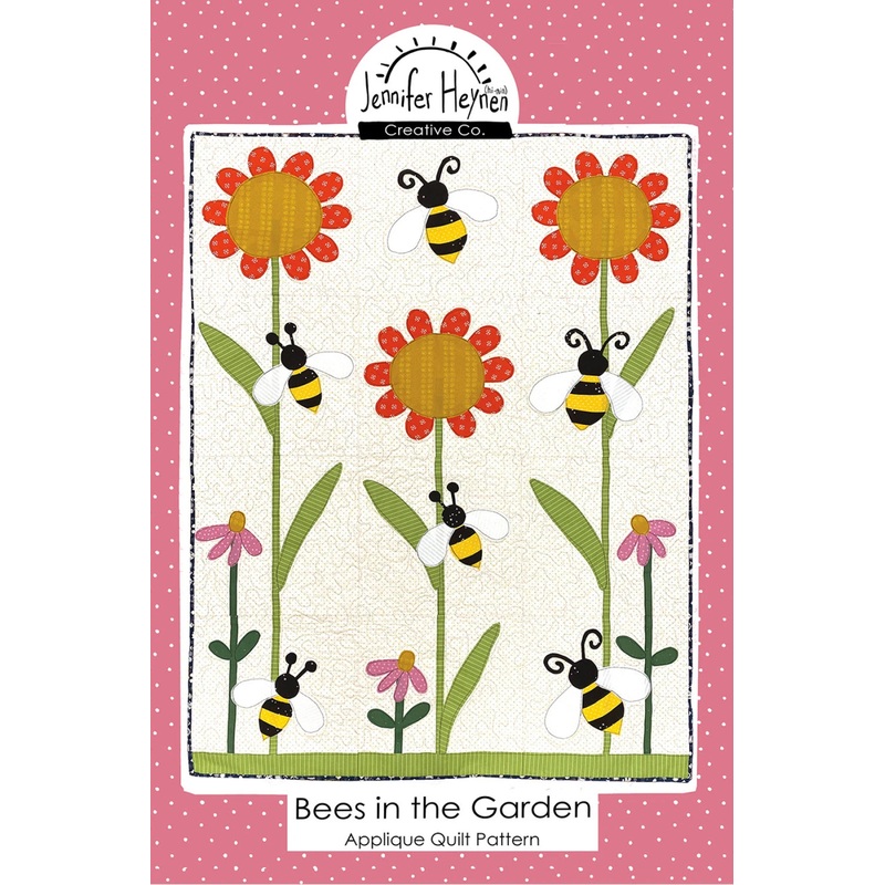 Bees In The Garden Applique Quilt Pattern by Jennifer Haynen PT-8138