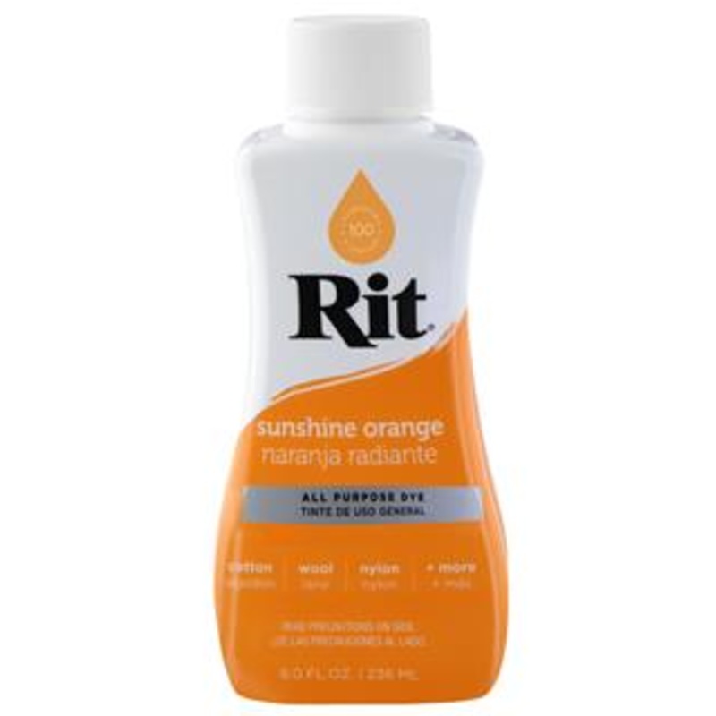 Rit Dye Liquid 8 Fluid oz Sunshine Orange