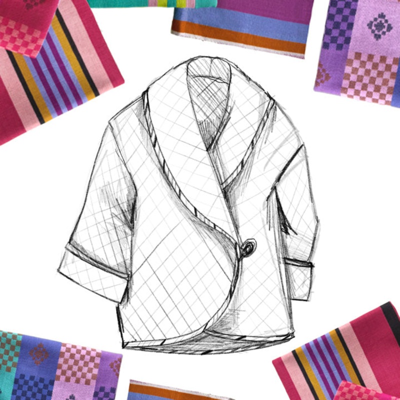 Rosebud Quilted Coat Pattern