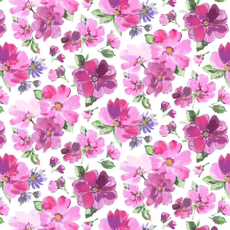 SERENDIPITY Soft Floral Pink White
