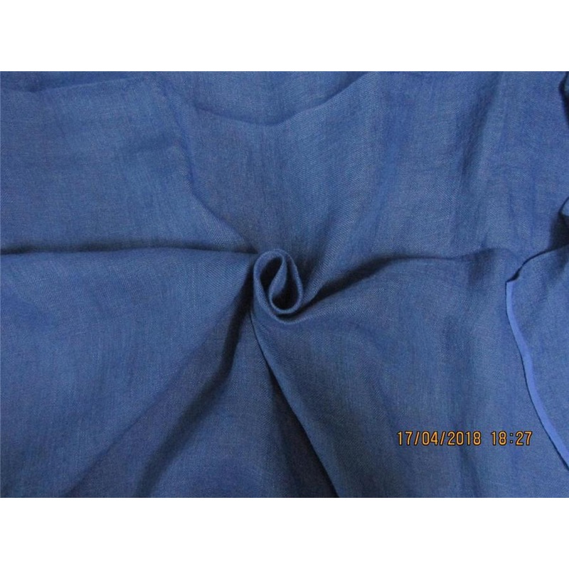 Sheer Gauze Linen--Dark blue Thin Transparent Linen Fabric 58"