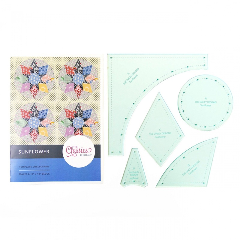 Sunflower Block Classics Template Set by Sue Daley