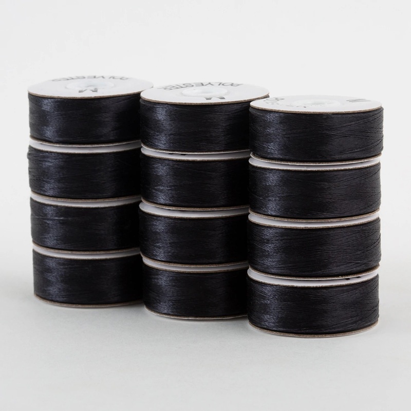 SuperBobs Polyester Bobbin 12pk M-Style Dark Gray # 301-12-649