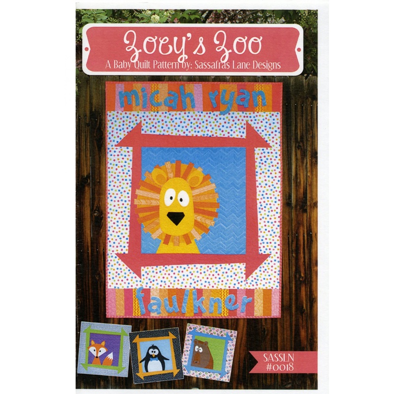 Zoey's Zoo Applique Quilt Pattern by Sassafras Lane- Special Order