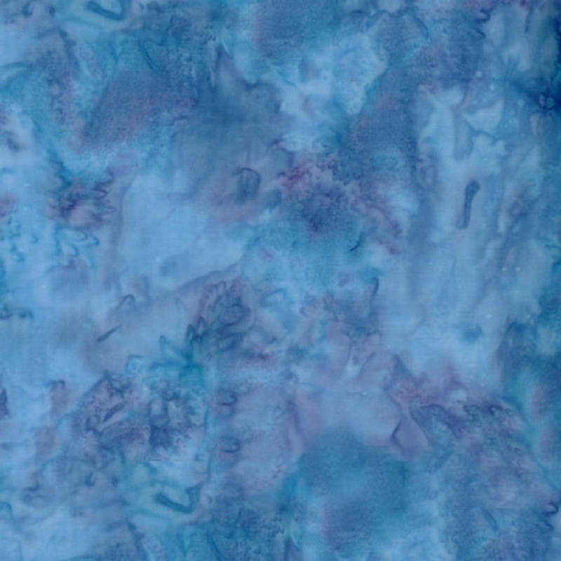 1895 Bali Watercolor Batiks Wisteria Blue Purple Hoffman Fabrics Cotton Fabric HF-1895-229