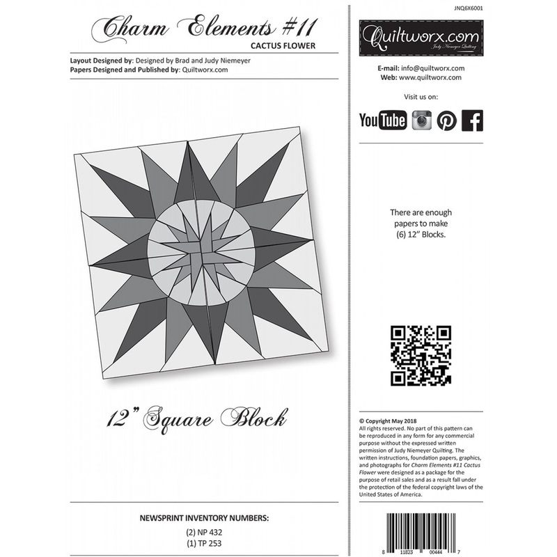 Charm Elements 11 Cactus Flower # JNQ6X6001 - Special Order